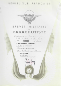 Alexandre GODEFROY - Brevet Parachutiste