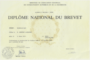 Alexandre GODEFROY – Brevet des collèges