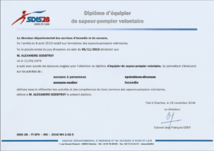 Diplôme - SPV - Incendie